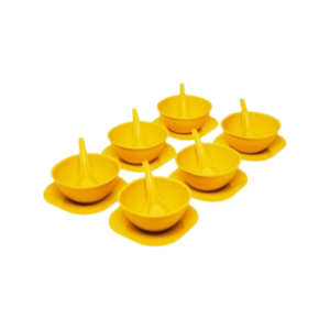 Soup Bowl & Plate with Spoon 6 Pcs