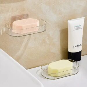 Transparent Locking Soap Storage Case with Secure Clip