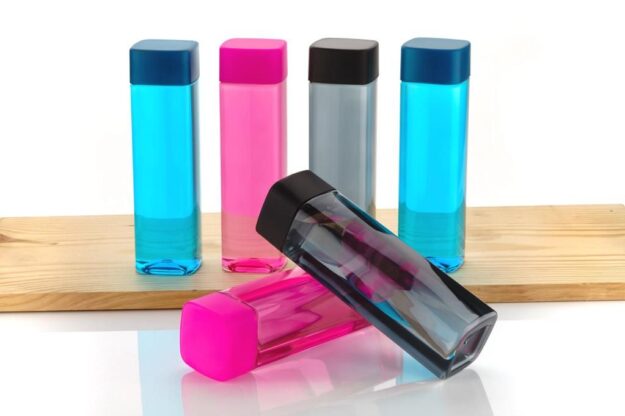 Square Design Plastic Water Bottle