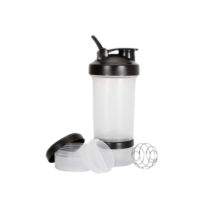 Shaker Bottle with Protein Container & SS Ball